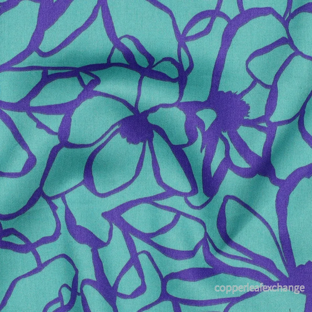 Nerida Hansen – Cotton Satin – Magnolia – Cotton – Sea Blue Nerida Hansen – Cotton Satin – Magnolia – Cotton – Sea Blue