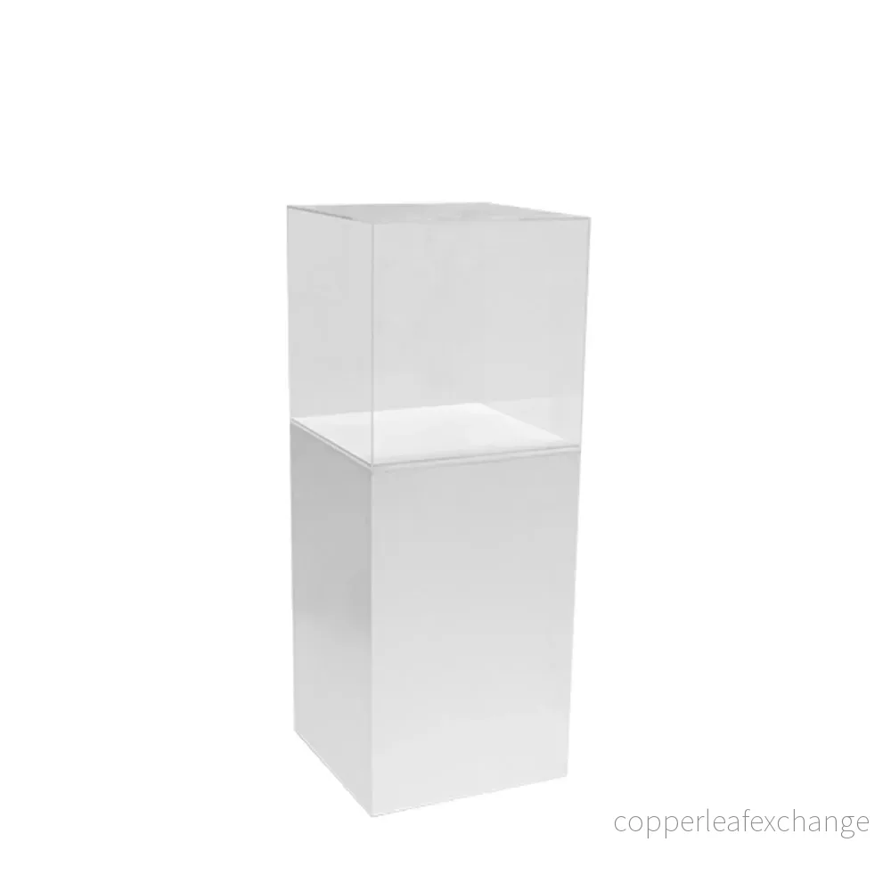 Podium Box, h80 cm, med plexihuv