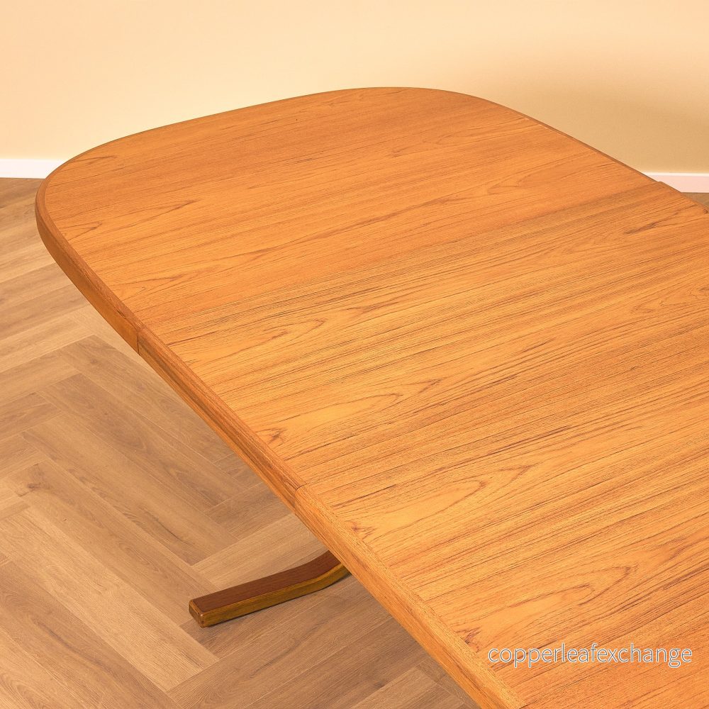 Danskt ovalt matbord i teak - Bild 3