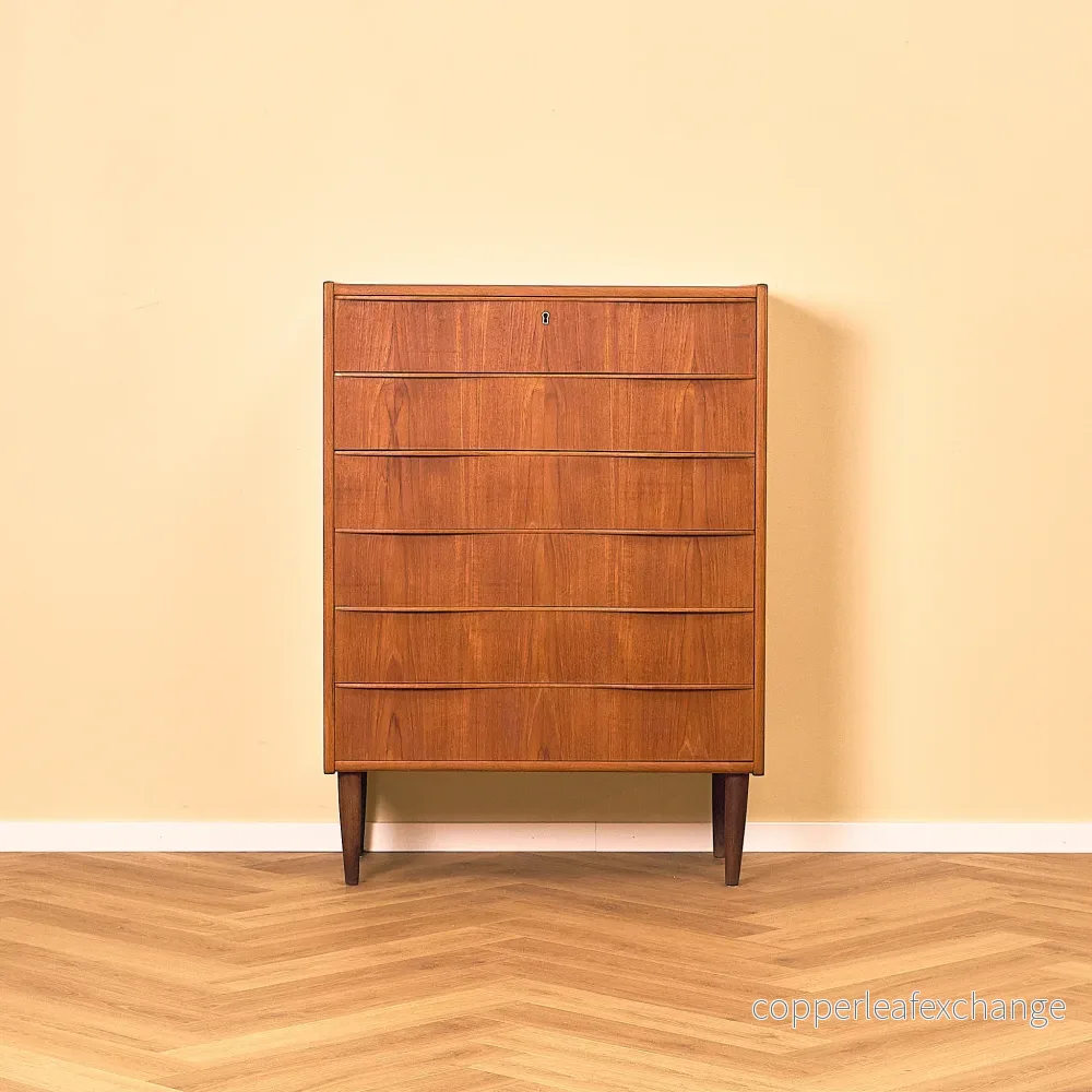 Vintage Teak Chest of Drawers, Denmark 1960s