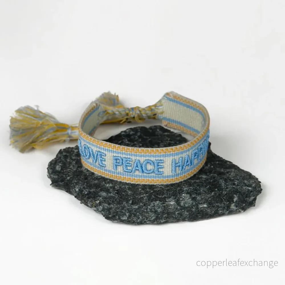 Boho-armband: love peace happiness - Bild 2