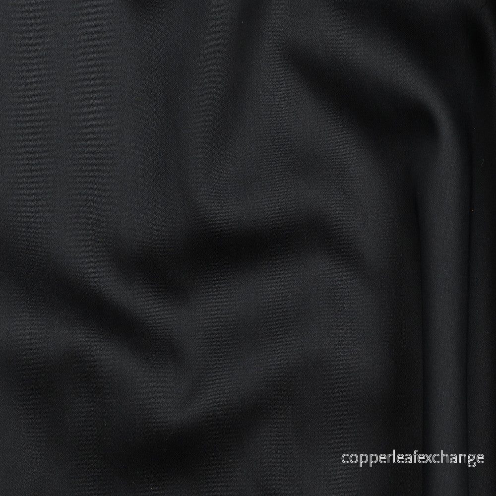 Cotton Satin - Fine Luster, Soft - Black - 001 - Bild 2