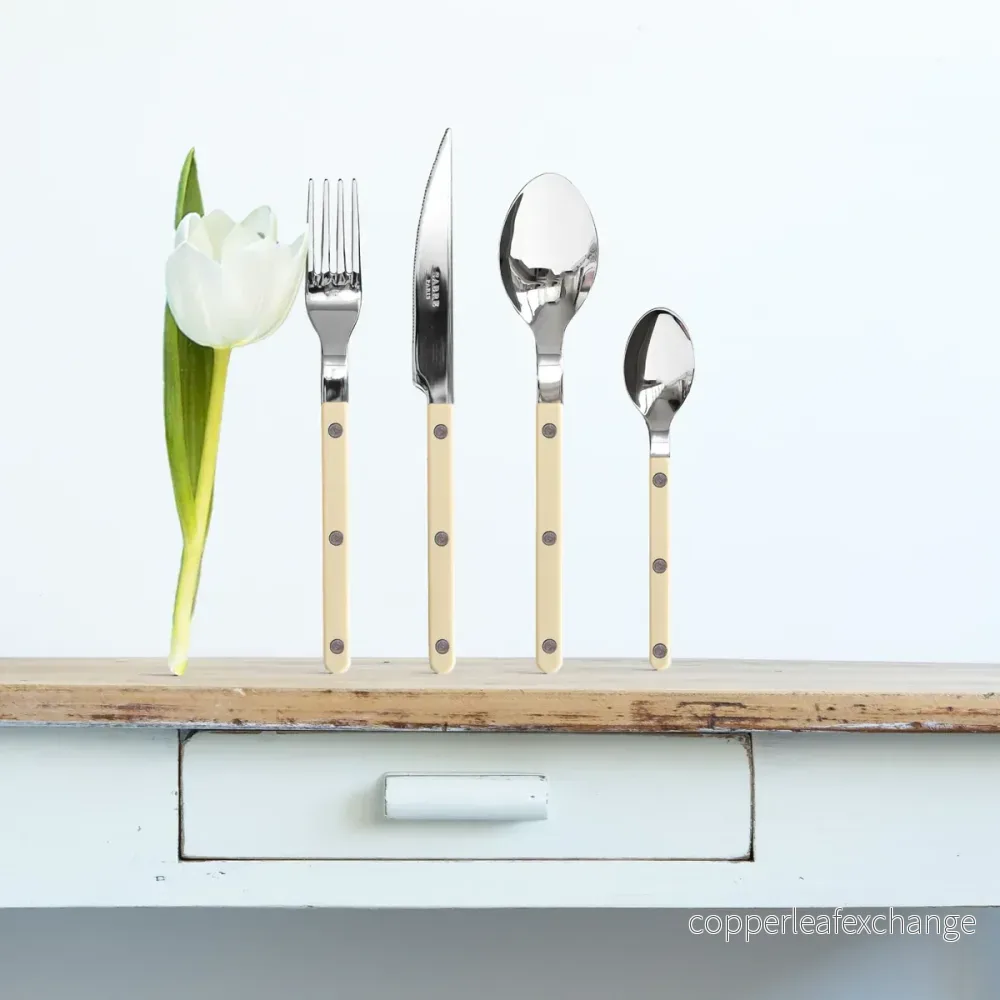 Sabre Paris tesked shiny Bistrot Solid, Ivory - Bild 3