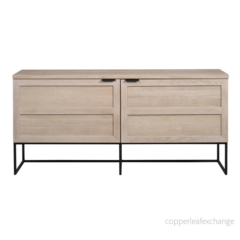 Sideboard Everett, Vitpigmenterad lackad ek - Bild 3