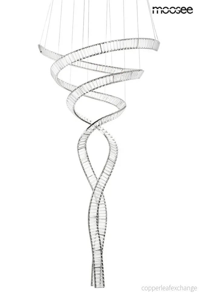 Taklampa MOOSEE - WAVE CORDON 2B, krom
