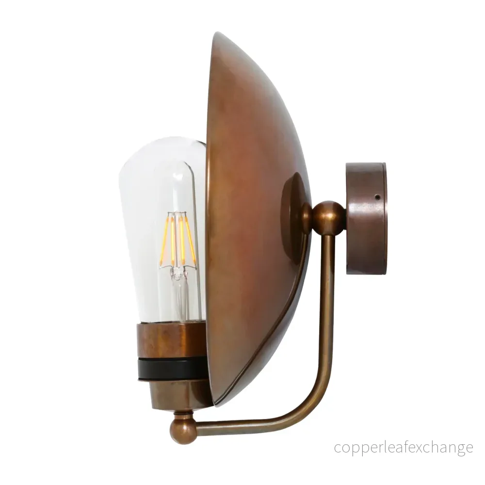 GALIT - Brass Dish Wall Light 25cm IP65 - Bild 3