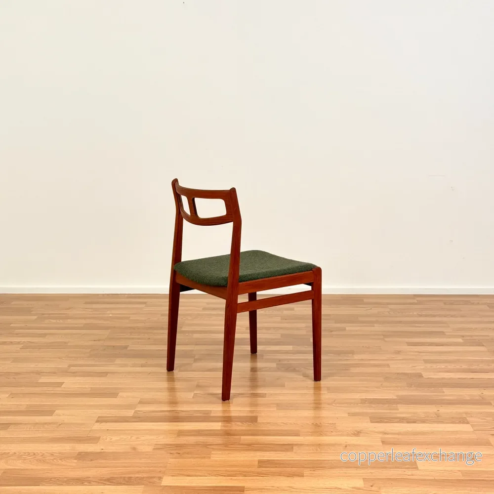 Set om 4 matstolar i massiv teak, 1950-60-tal, Danmark - Bild 3