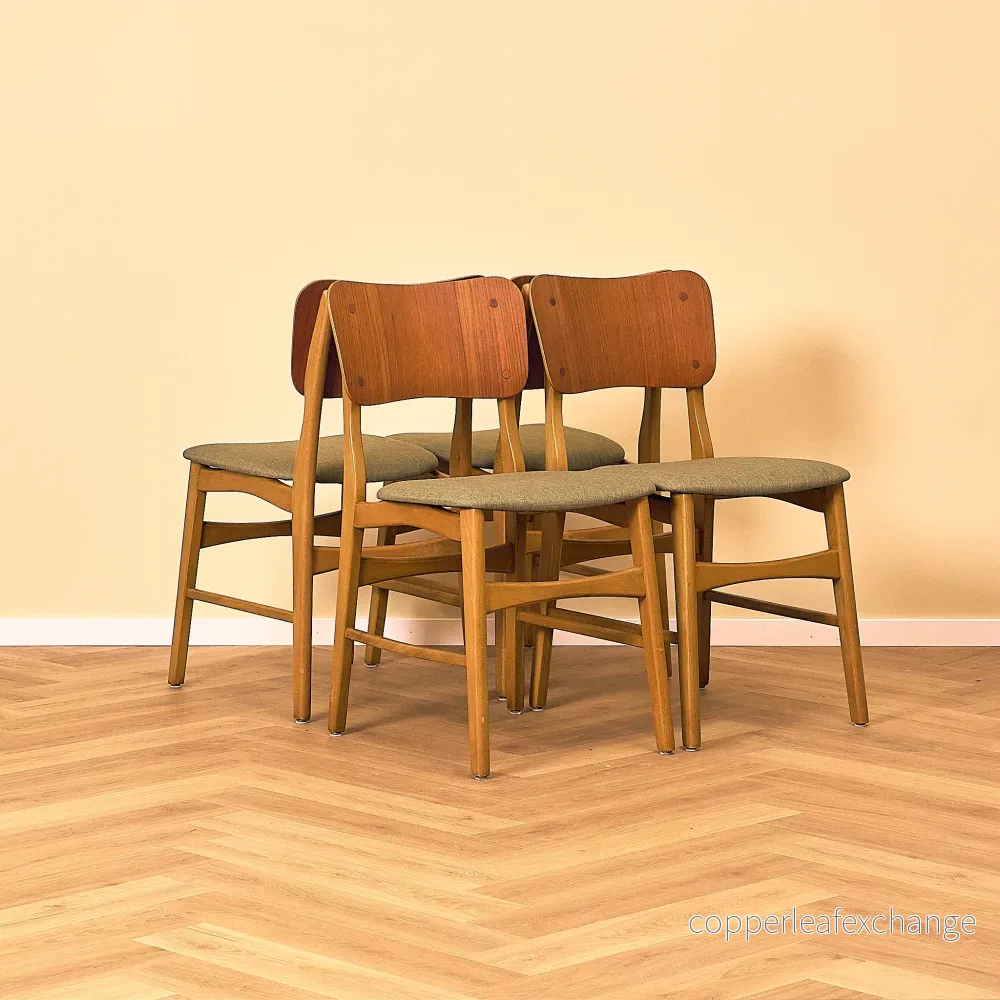 Danish dining chair in teak and beech by Ib Kofod-Larsen