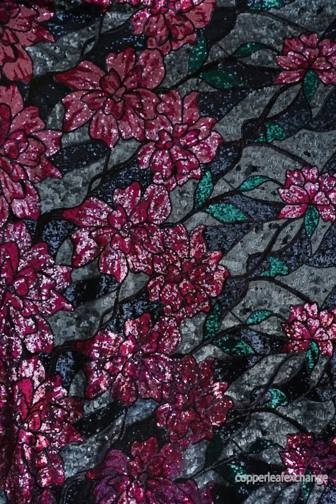 Italian – Sequin – Large flowered – Grand bouquet Italian – Sequin – Large flowered – Grand bouquet