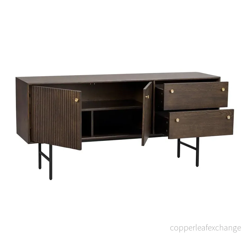 Sideboard Clearbrook, Lackad brunbetsad ek - Bild 3