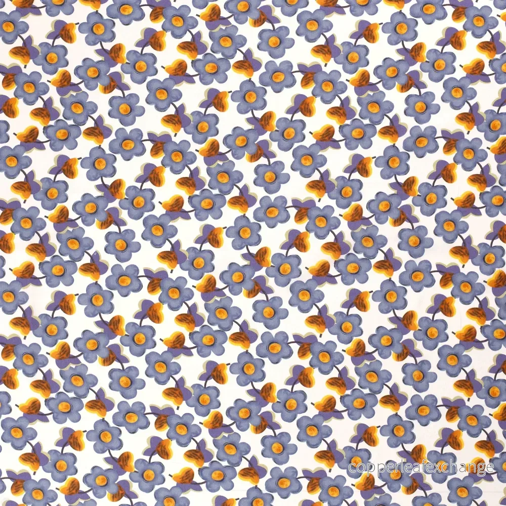 Viscose Poplin Anemone Indigo - Bild 2