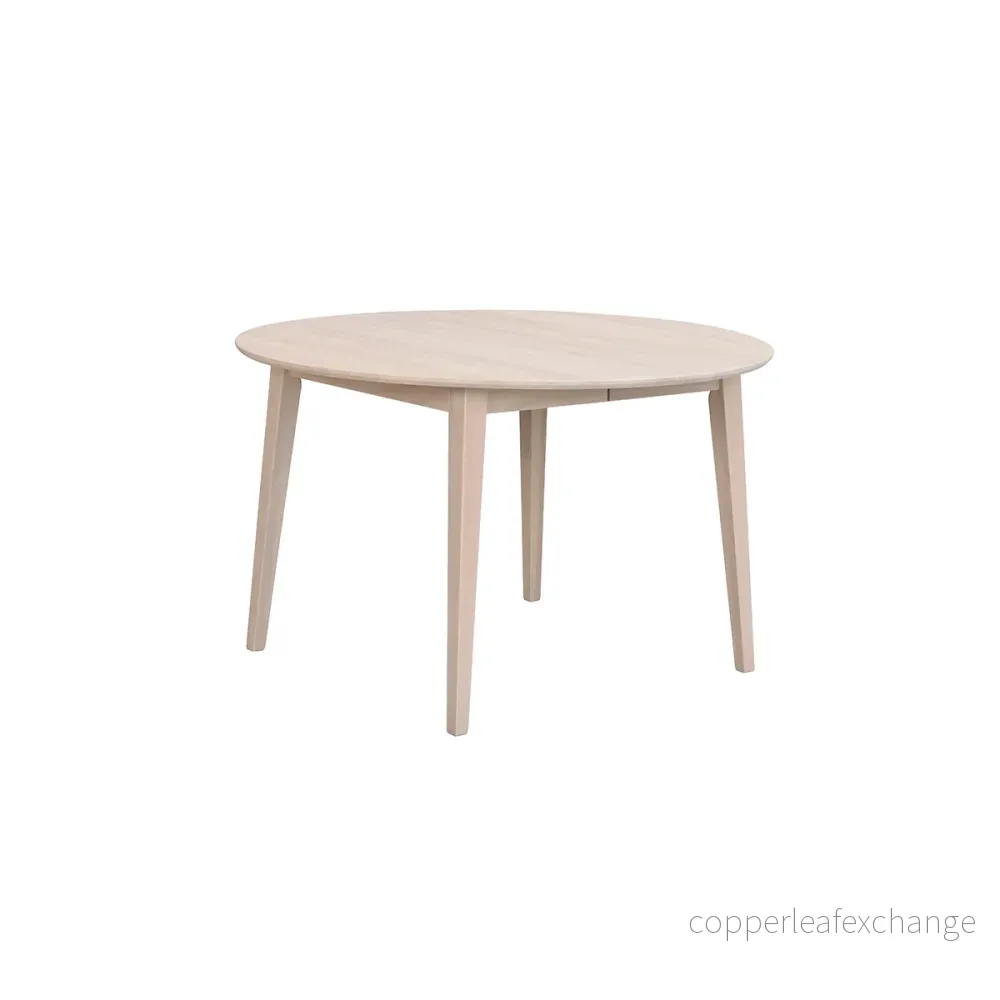 Matbord Filippa runt, vitpigmenterad ek - Bild 3