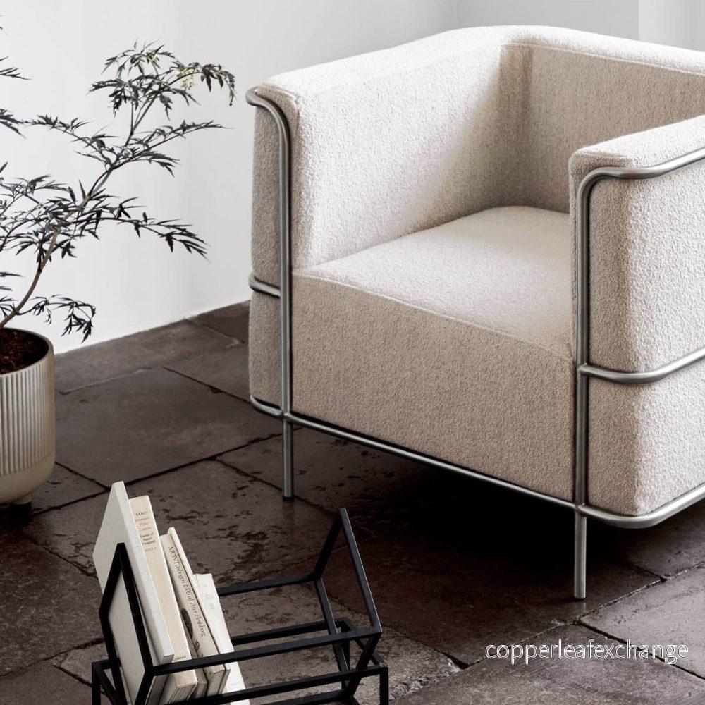 Fåtölj Modernist, Beige Bouclé - Bild 2