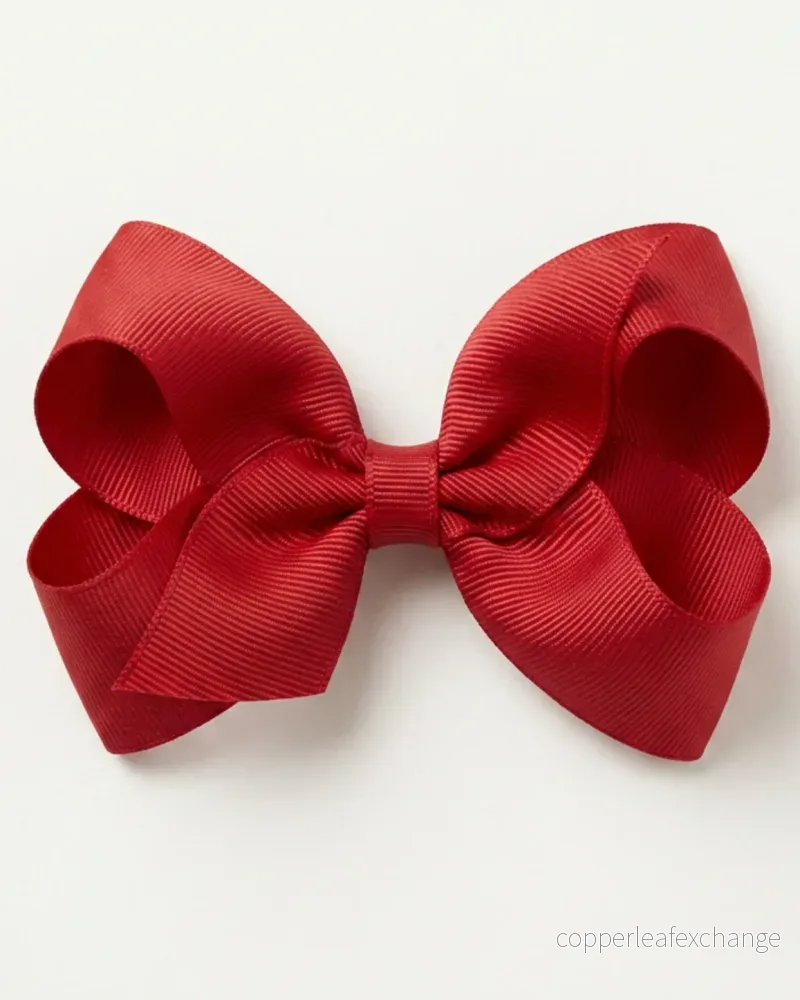 Stor hårrosett, scarlet red Stor hårrosett, scarlet red