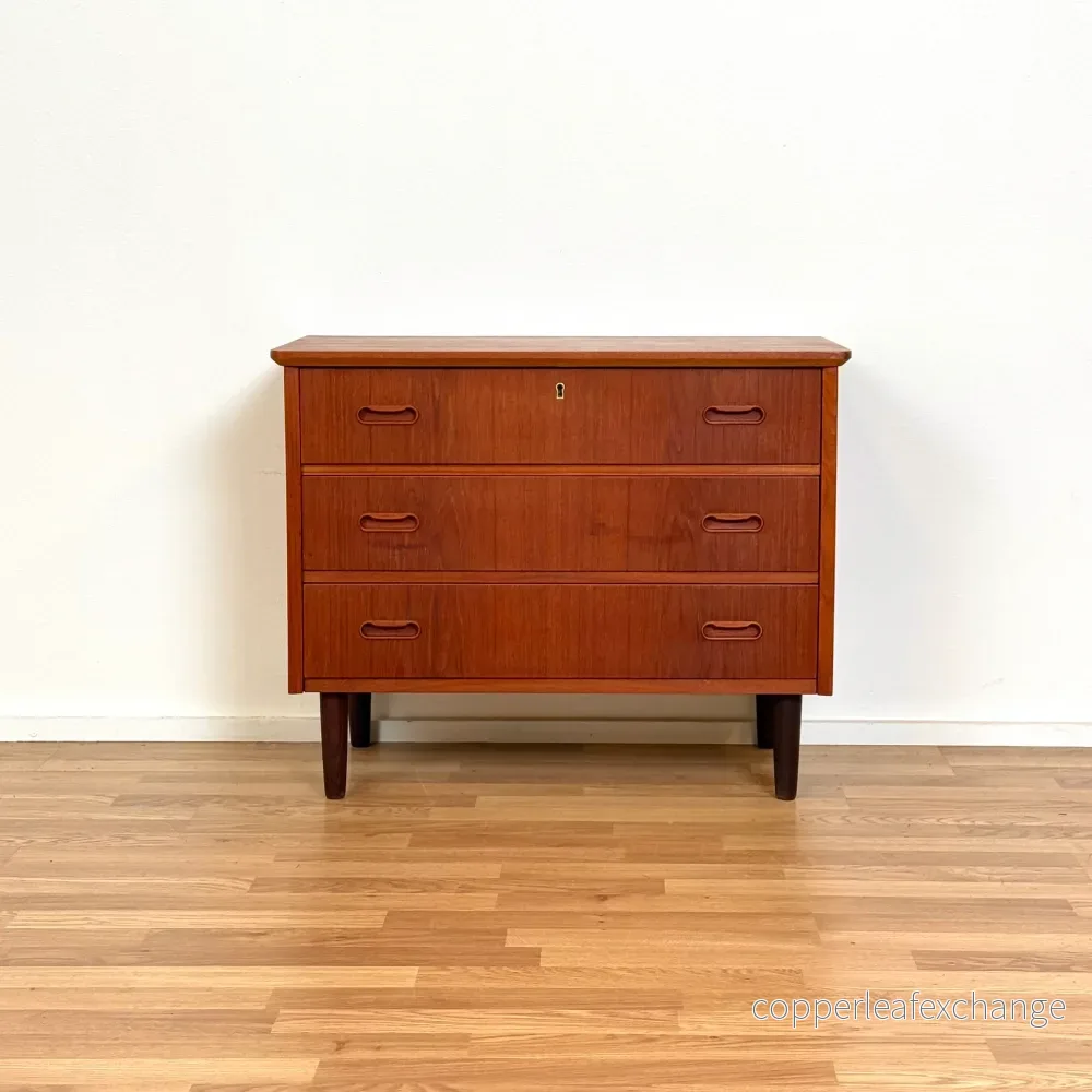 Byrå i teak, 1950-60-tal, Danmark