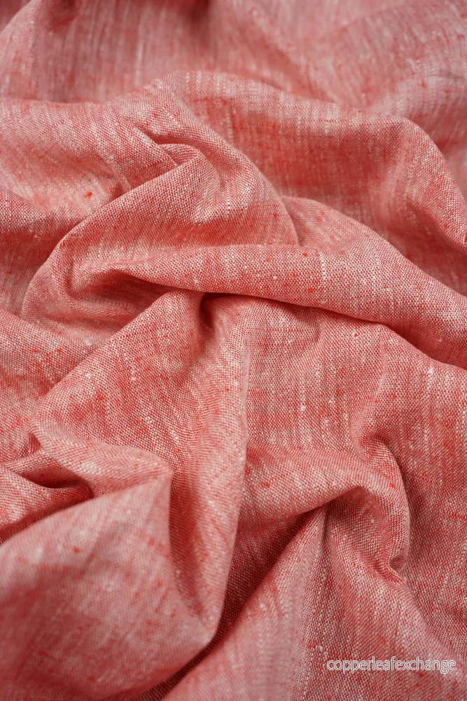 Linen fabric – texture – Orange – Melade – 10 Linen fabric – texture – Orange – Melade – 10