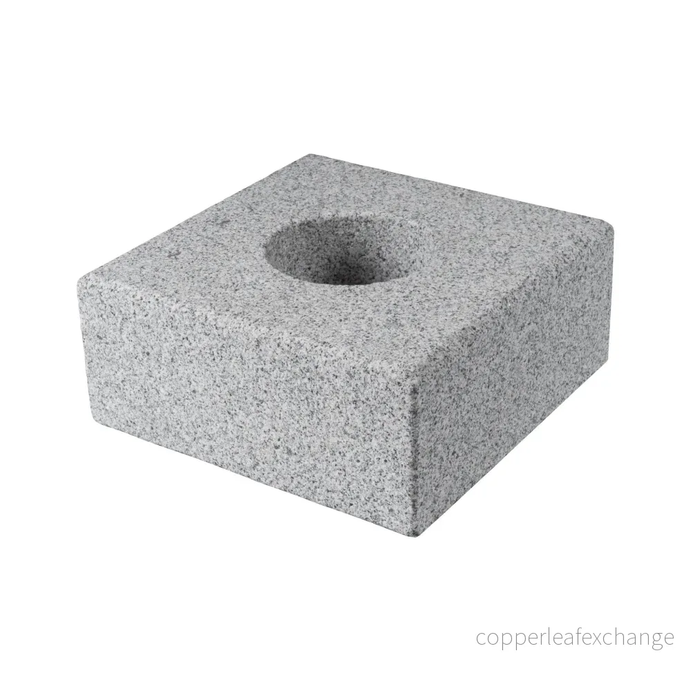 Stolpelement Bergama Granit Grå Modern 350x350x150