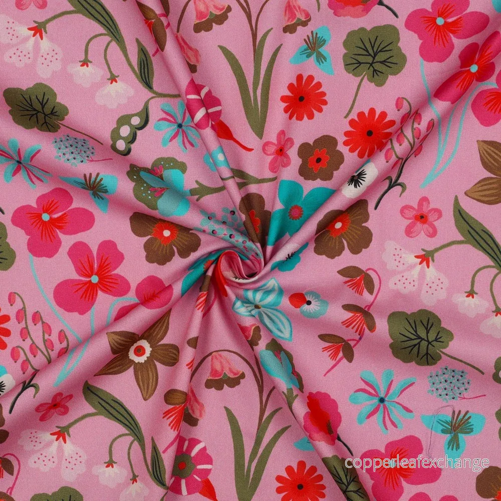 Nerida Hansen - Fine Poplin - Meadow Flower - Cotton - Light Pink - Bild 3