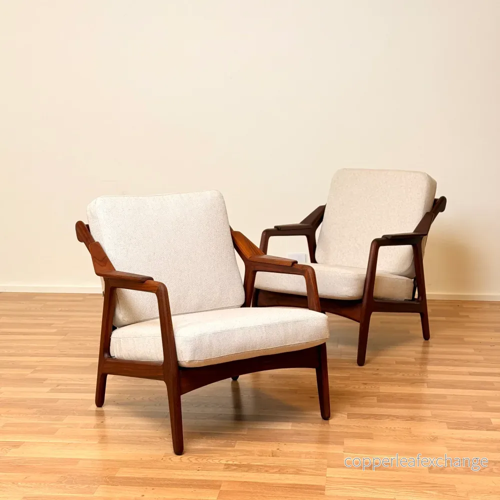 Fåtölj i massiv teak av H. Brockmann-Petersen, Danmark 1950-60-tal