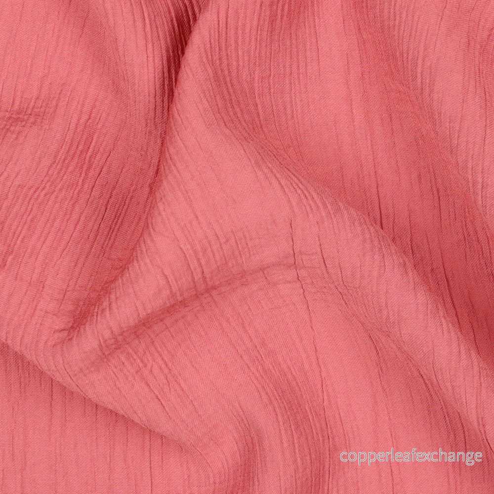 Viscose – Crinkled – Coral – 008