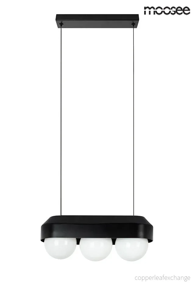 Taklampa MOOSEE - DROPS 3, svart - Bild 2