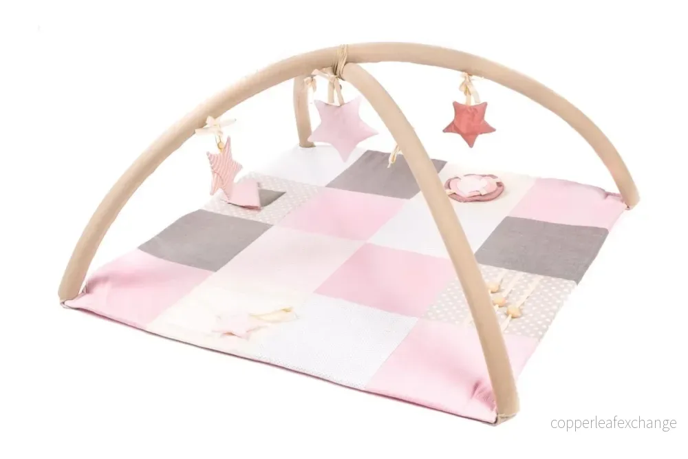 Liten aktivitetsmatta för baby, 100×100 cm – Rosa Liten aktivitetsmatta för baby, 100×100 cm – Rosa