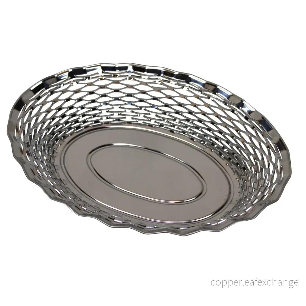 Brödkorg oval silver 30 cm