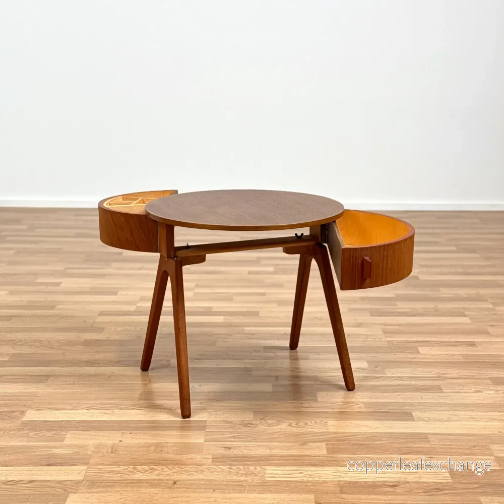 Litet runt bord i teak, 1950-60-tal, Danmark - Bild 2