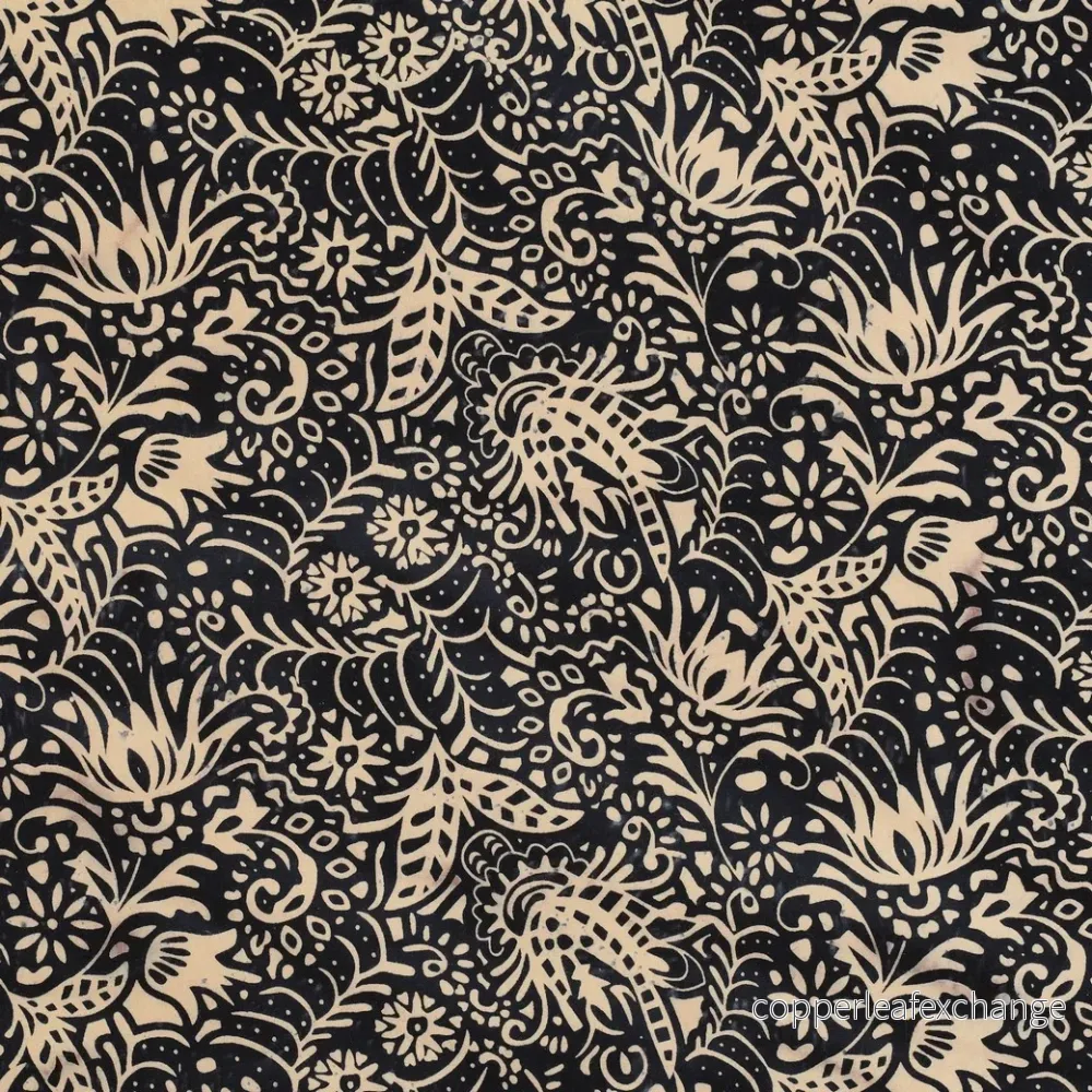 Patterned – Cotton – Batik – Abstract – Navy blue – 66.001 Patterned – Cotton – Batik – Abstract – Navy blue – 66.001