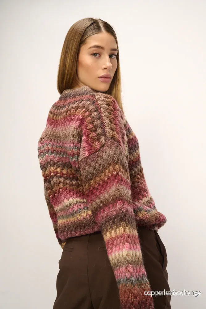 Gio knit sweater Rust mix - Bild 3