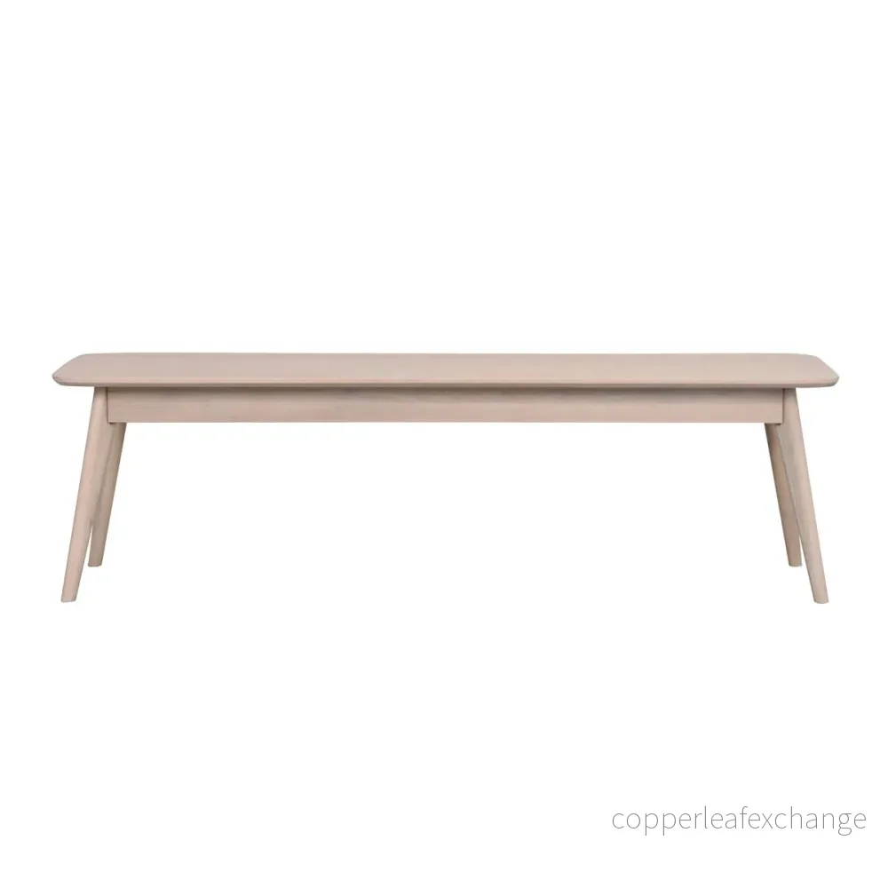 Sittbänk Yumi, vitpigmenterad ek