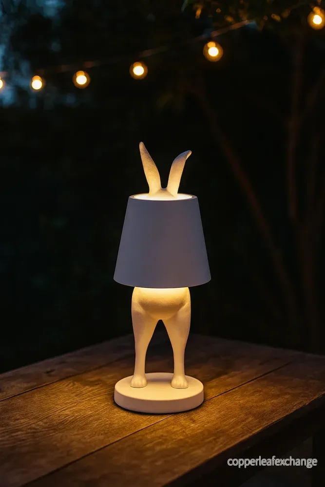 Utelampa MINI HIDING RABBIT (uppladdningsbar)