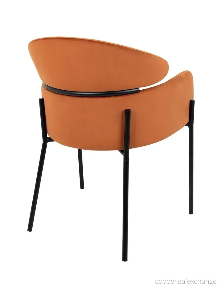 KARE stol ALEXIA Sammet orange - Bild 3