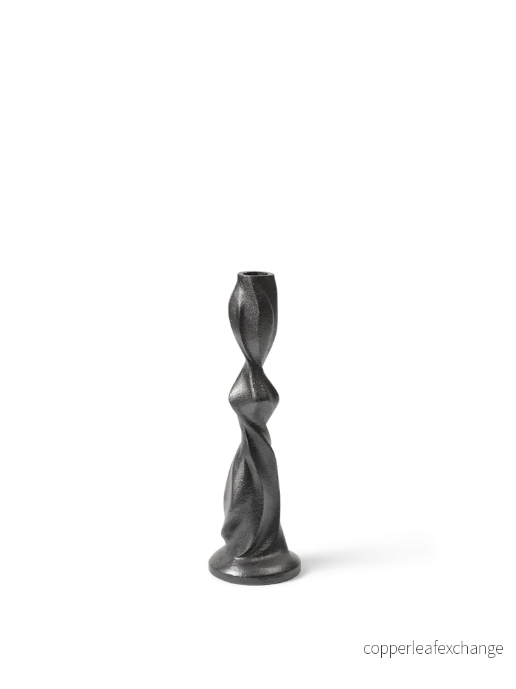 Ferm Living Gale Candle Holder - H25 - Blackened Aluminium - Bild 2