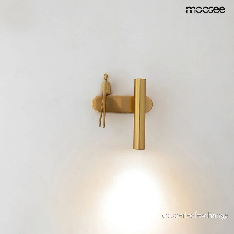 Vägglampa MOOSEE - BOY TUBE R, guld - Bild 3