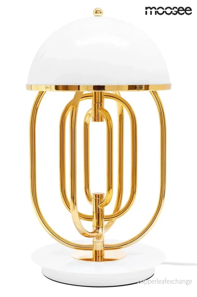 Bordslampa MOOSEE - BOTTEGA, vit/guld - Bild 3