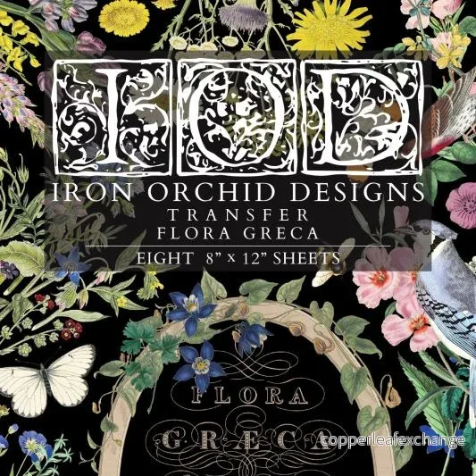Flora Greca överföringsbild - 8 ark