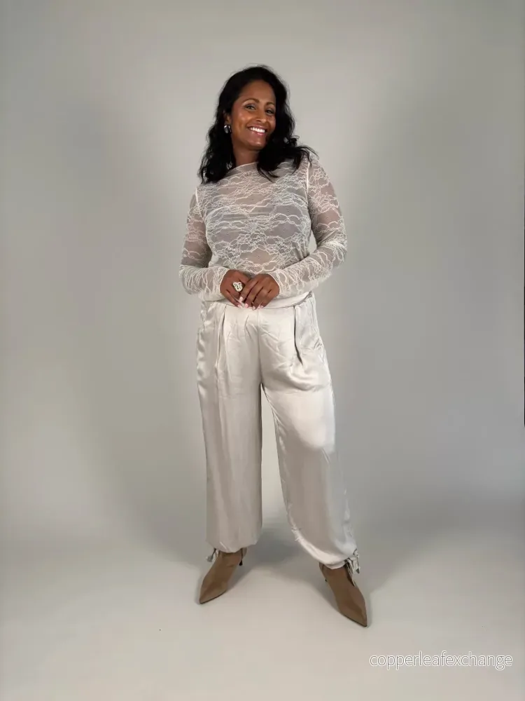 LACE topp creme LACE topp creme