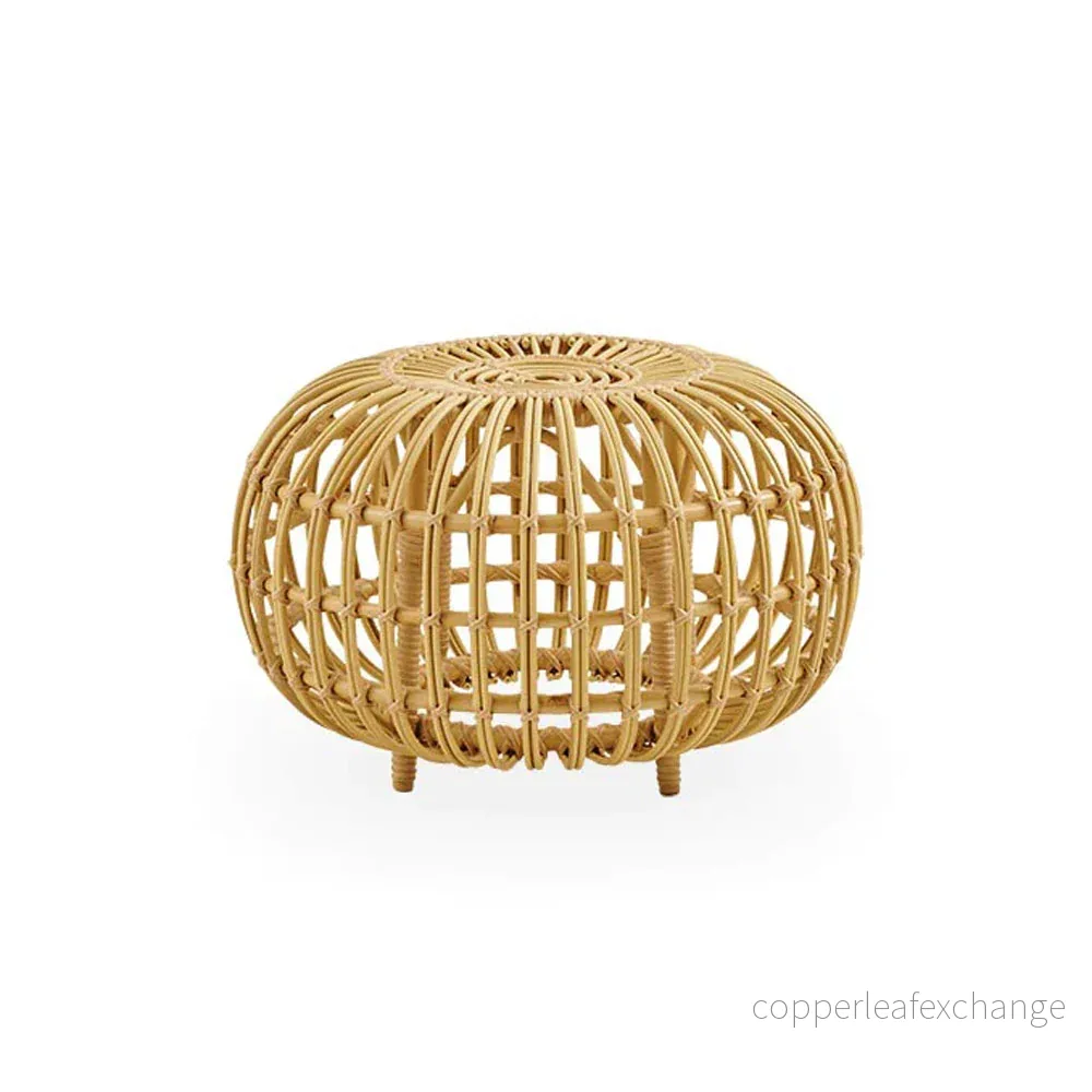 Utemöbel Pall Ottoman Small, Natural