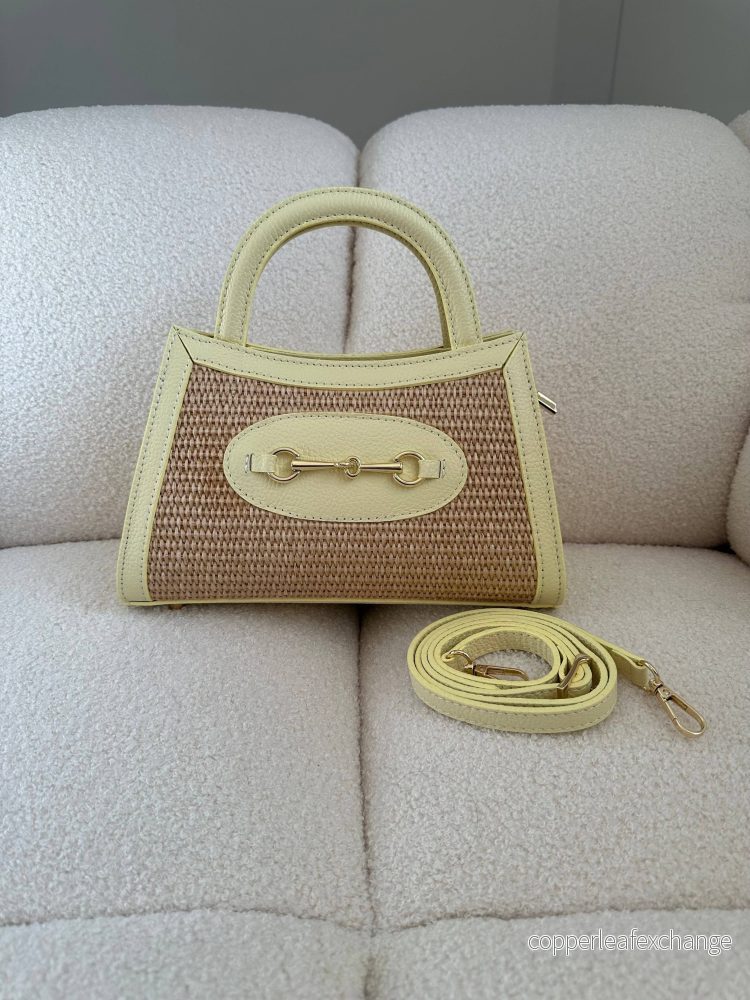 PANAREA- raffia: Butter yellow
