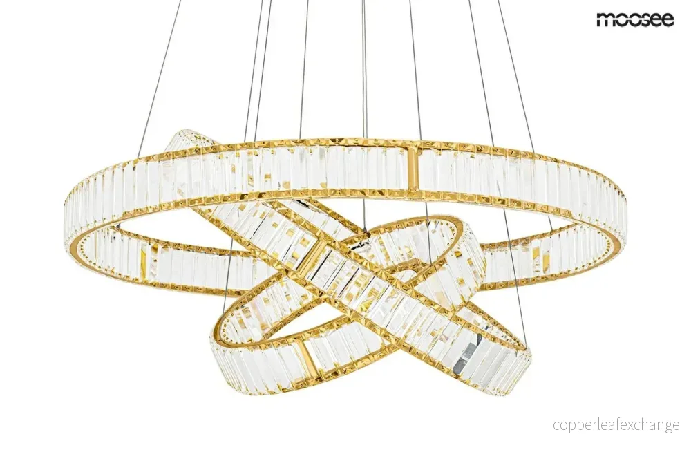 Taklampa MOOSEE - LIBERTY TRIPLES, guld