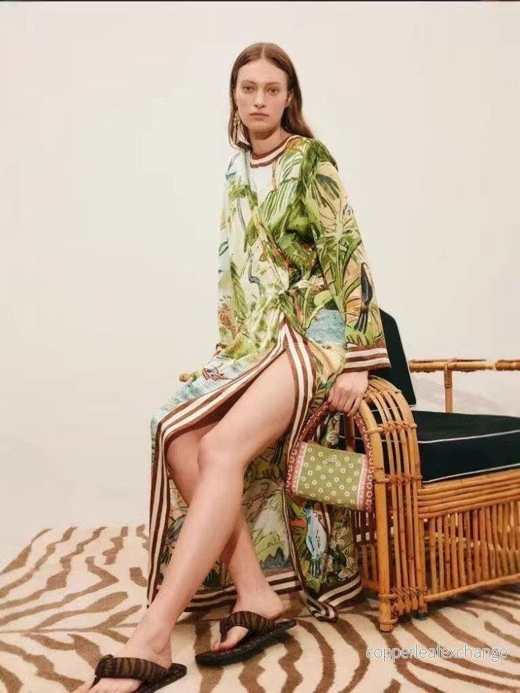 Luxe Safari Dress Brun/Grön Luxe Safari Dress Brun/Grön