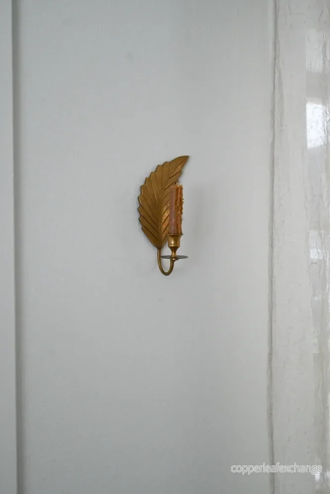 Väggljusstake Mässing Väggljusstake Mässing