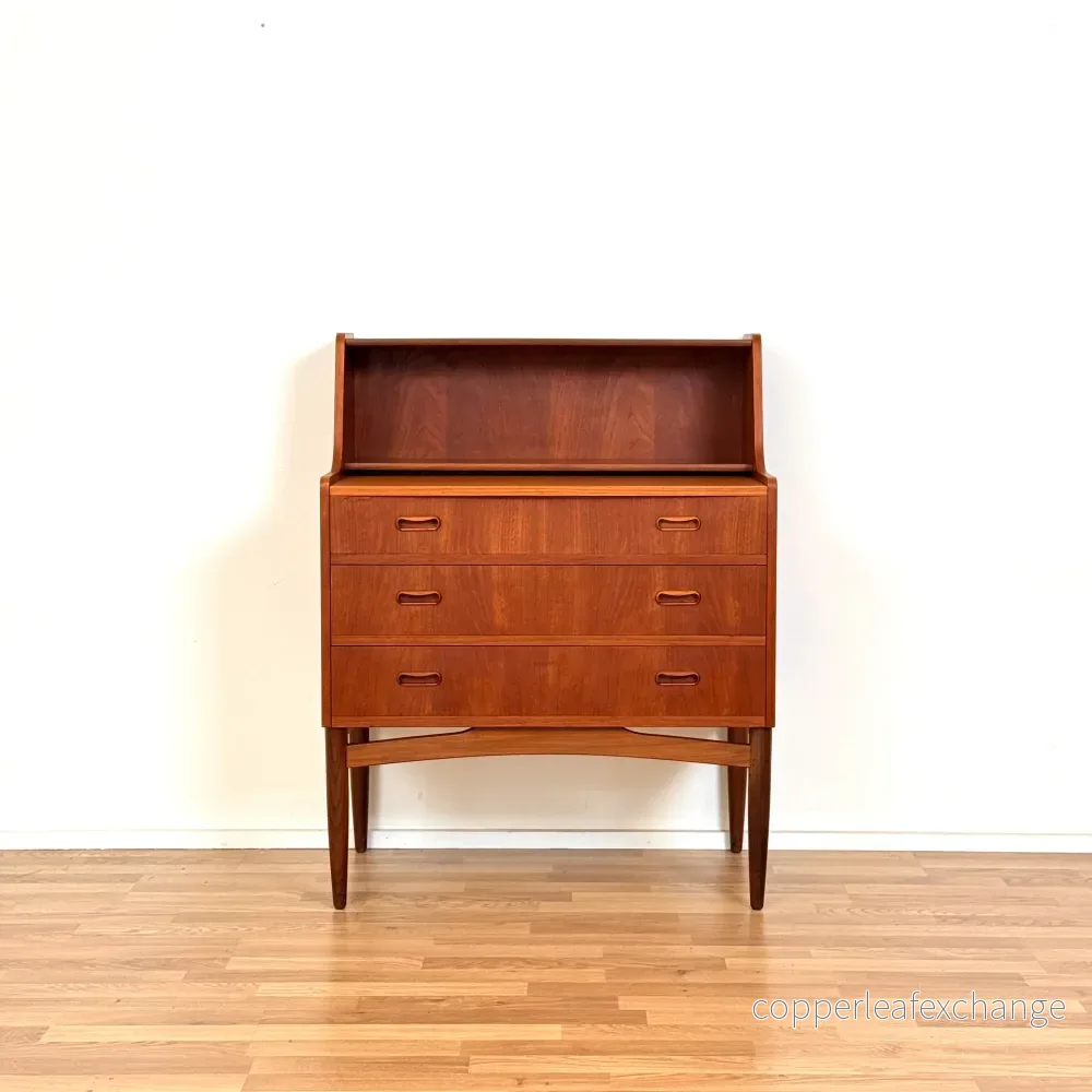 Sekretärskåp i teak, 1950-60-tal, Danmark