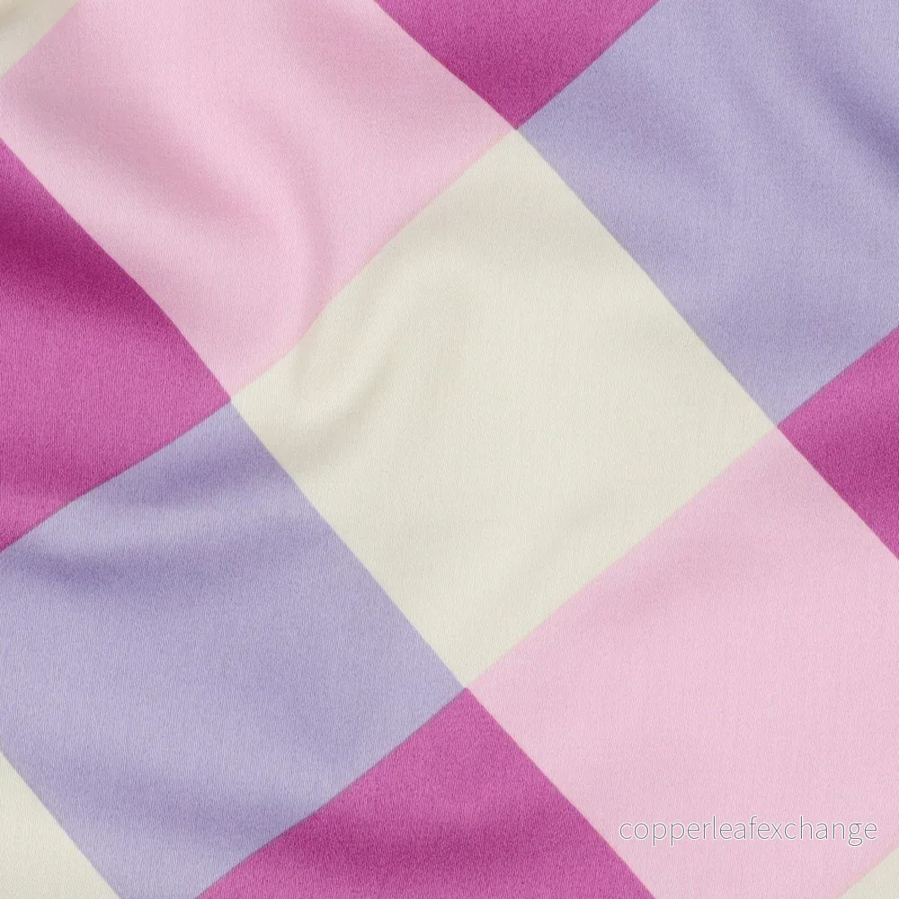 Nerida hansen - Cotton satin - Large gingham - Purple - 001 - Bild 2