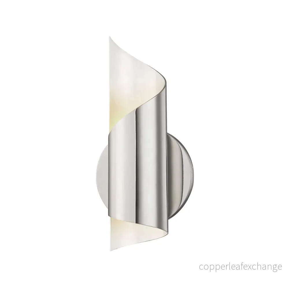 Vägglampa Evie, Polished Nickel Vägglampa Evie, Polished Nickel