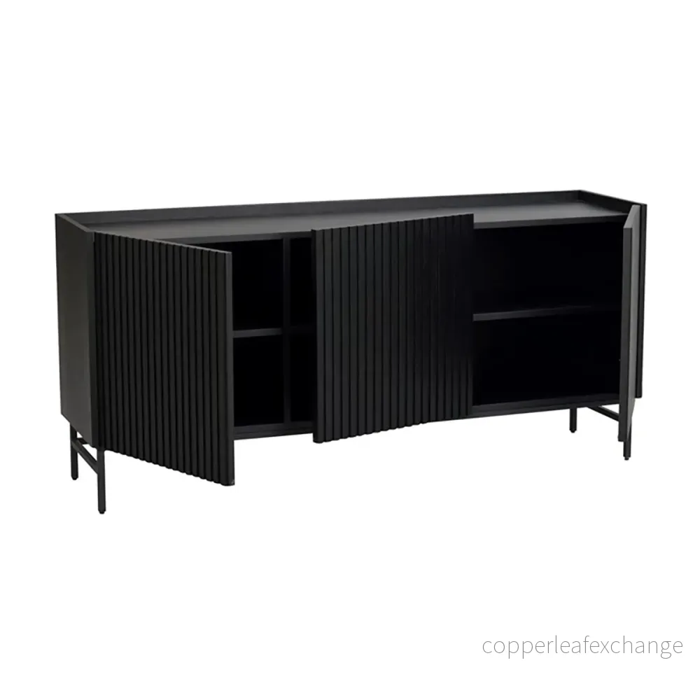 Sideboard Halifax, Svartlackad Ek - Bild 3