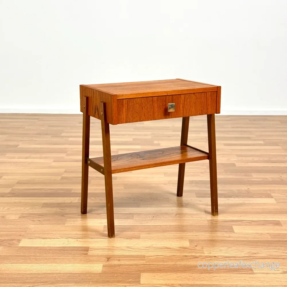 Nattduksbord i teak, 1950-60-tal, Danmark - Bild 2