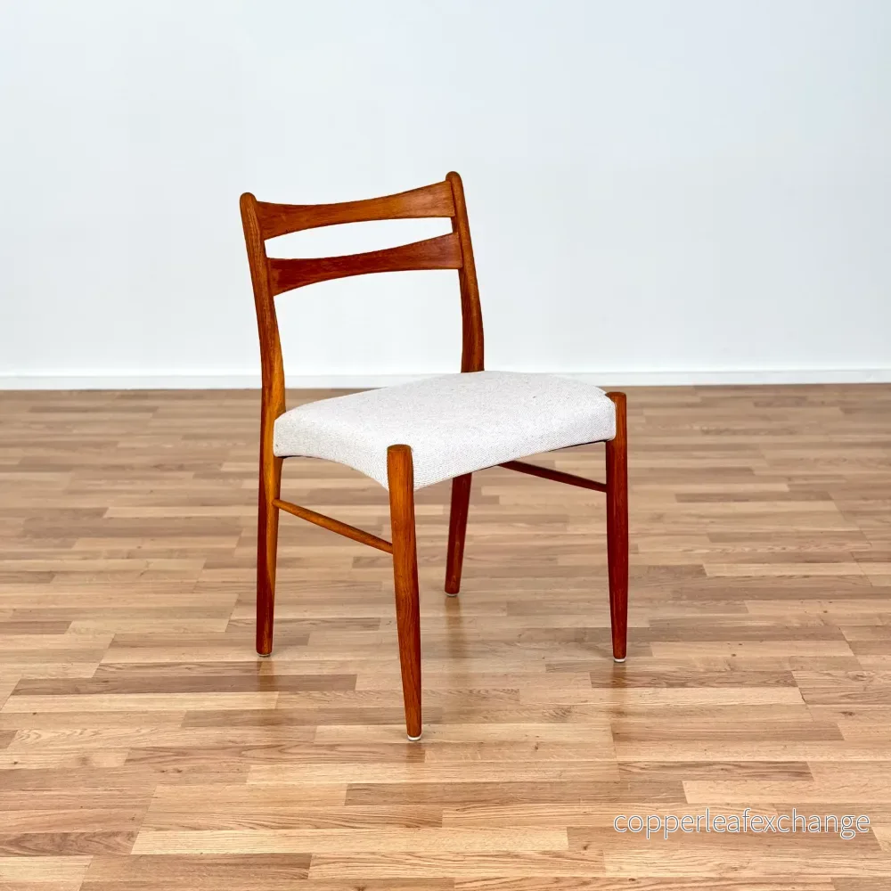 Set om 4 matstolar i ek, 1950-60-tal, Danmark - Bild 3