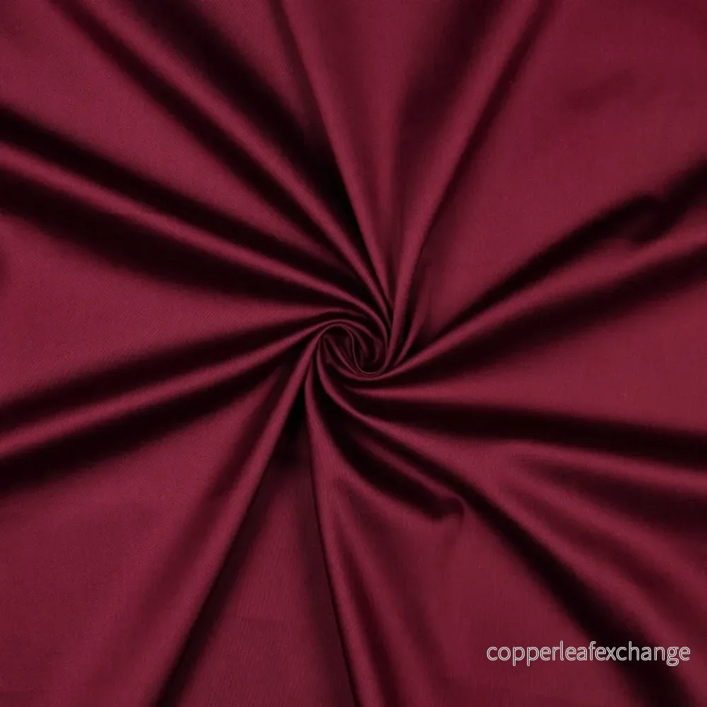 Cotton satin – Fine Luster, Soft – Burgundy – 049